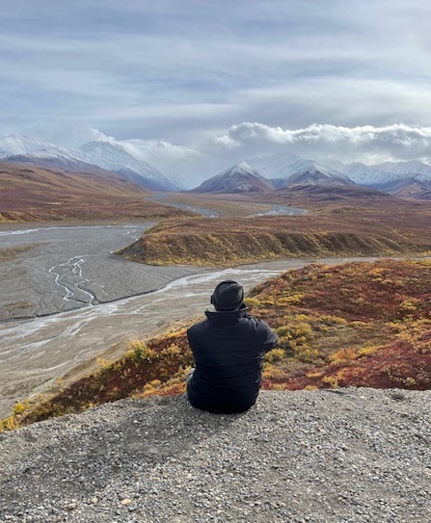 Geoffrey Bruce taking in Denali NP