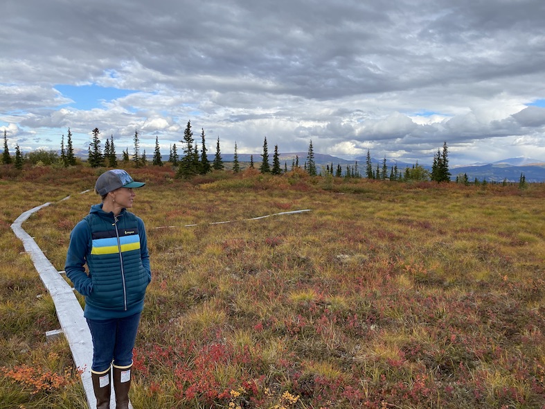 Debbie Huntzinger near Healy, AK